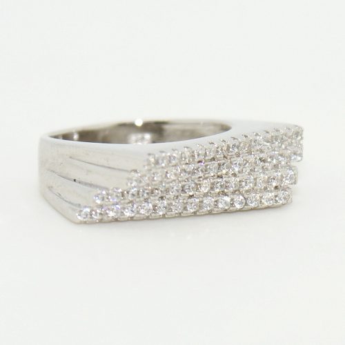 Szögletes szépség ezüst gyűrű
