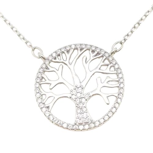 Életfa ezüst collier