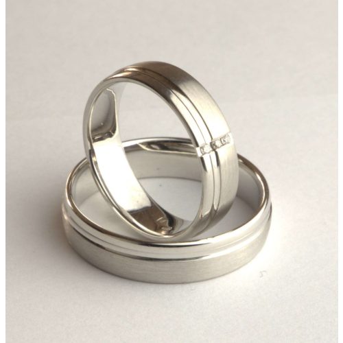 A50565-F Dublin fehér arany karikagyűrű