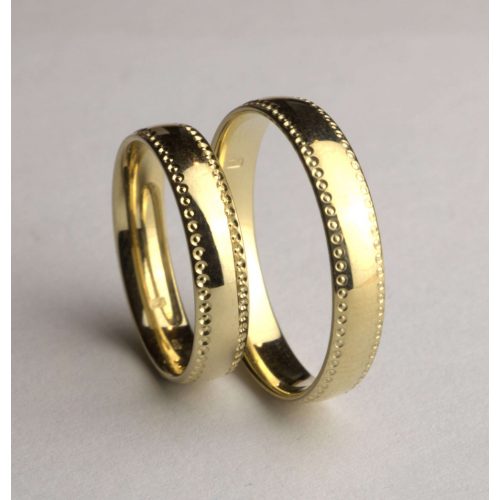 COMS/4AB Athén sárga arany karikagyűrű