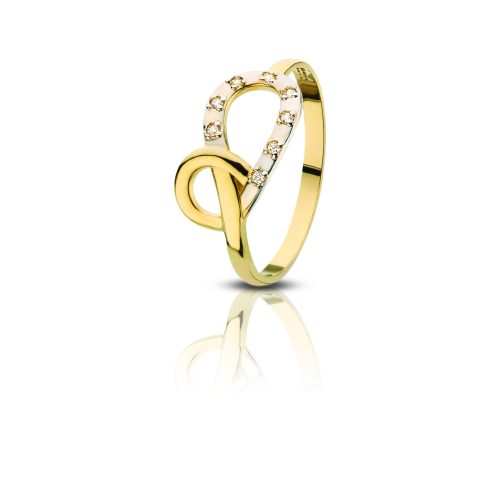 Végtelen szerelem arany gyűrű