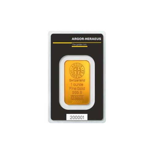 Argor-Heraeus aranytömb 1 uncia (31,1 gr)
