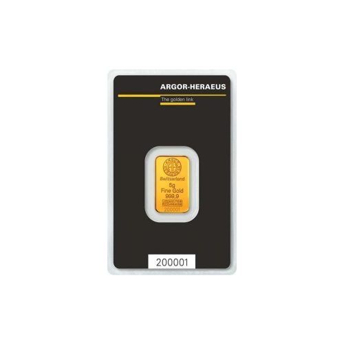 Argor-Heraeus aranylapka 5 gramm